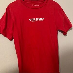 Volcom Red Cotton Fabric
